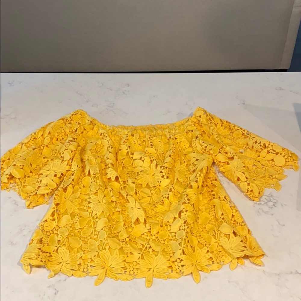 Yellow Lace Top